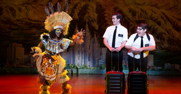 Monica L Patton, Kevin Clay, Conner Peirson in The Book of Mormon 
