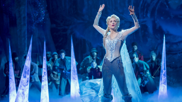 Caissie Levy (Elsa) in the Broadway production of Frozen
