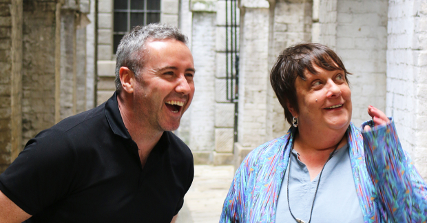 Scott Graham and Kathy Burke