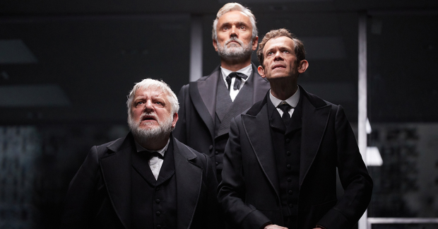 Simon Russell Beale, Ben Miles and Adam  Godley in The Lehman Trilogy 