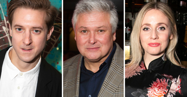 Arthur Darvill, Conleth Hill and Sinéad Matthews