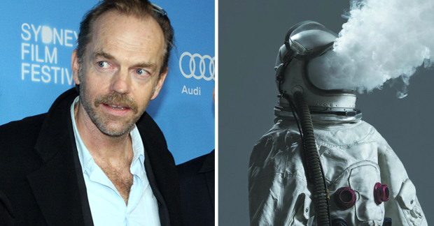 Hugo Weaving (left)