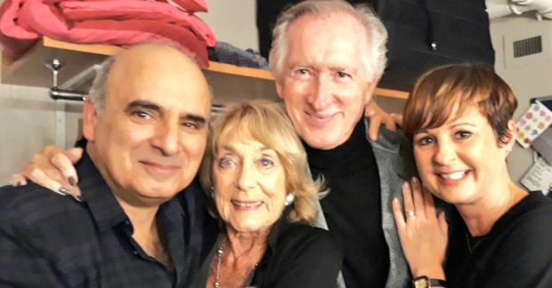 Peter Polycarpou, Gillian Lynne, Peter Land and Maddy Brennan