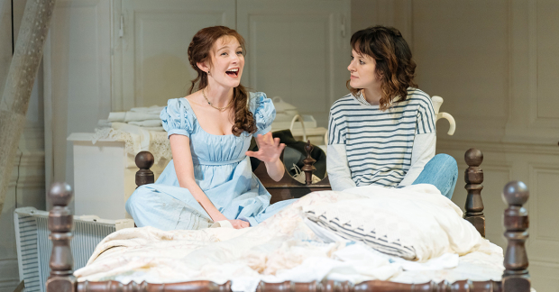Grace Molony (Emma Watson) and Louise Ford (Laura) in The Watsons at Chichester Festival Theatre