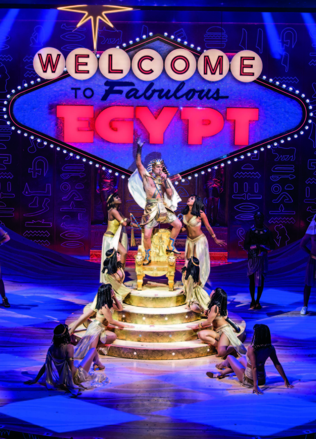 A scene from Joseph And The Amazing Technicolor Dreamcoat by Andrew Lloyd Webber and Tim Rice at The London Palladium
