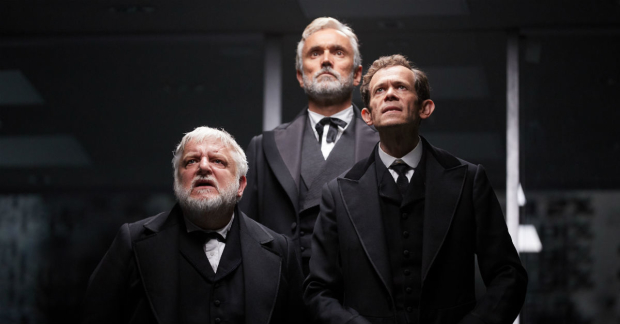 Simon Russell Beale, Adam Godley, and Ben Miles in The Lehman Trilogy