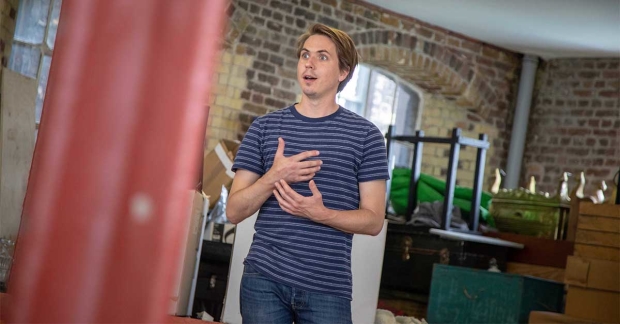 Joe Thomas in rehearsals for What&#39;s In A Name?