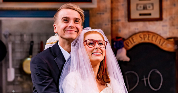 Joe Sugg and Laura Baldwin in Waitress