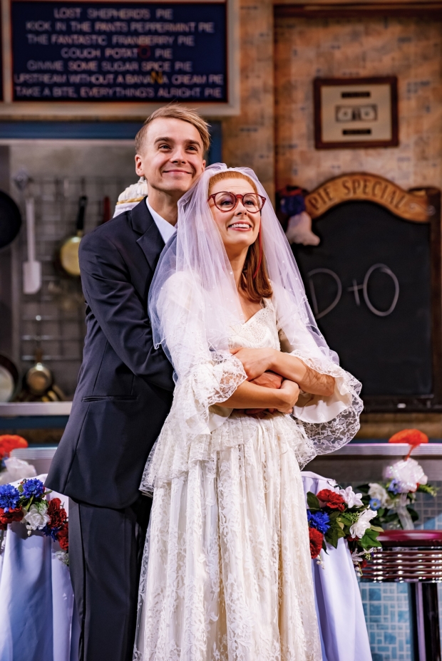 Joe Sugg and Laura Baldwin in Waitress