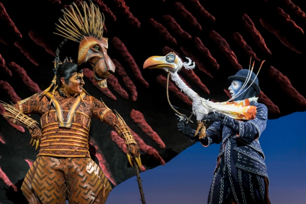 Richard Hurst (Scar) and Matthew Forbes (Zazu)