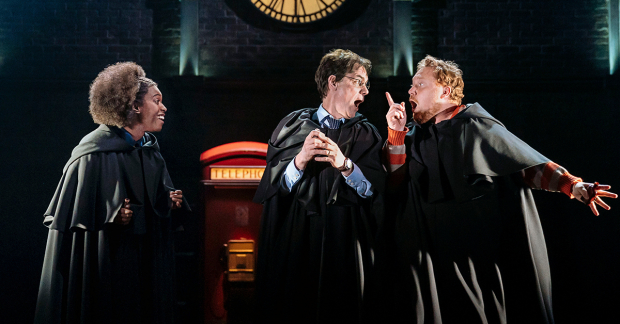 Michelle Gayle, Jamie Ballard and Thomas Aldridge in Harry Potter and the Cursed Child 