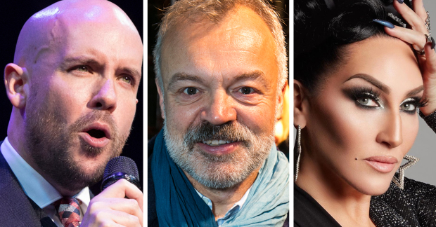 Tom Allen, Graham Norton and Michelle Visage