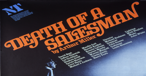 1979 National Theatre Death of a Salesman poster, featuring Warren Mitchell