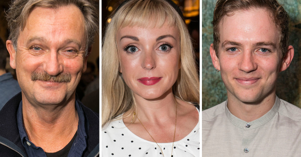 Simon Shepherd, Helen George and Jack Holden