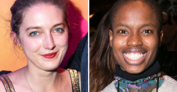 Playwright Clare Barron and performer Abiona Omonua for Dirty Crusty