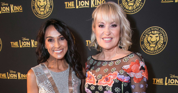 Jackie St Clair and Nicki Chapman at The Lion King 20th anniversary gala