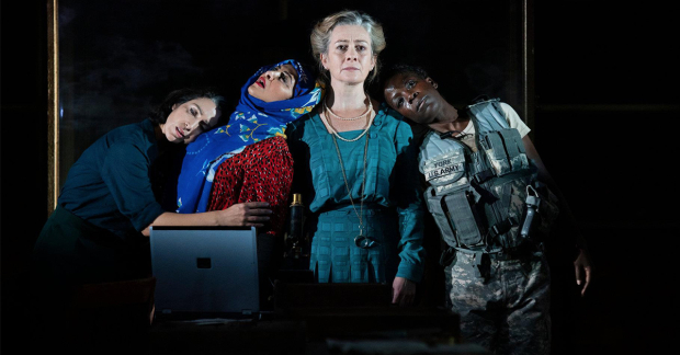 Rendah Heywood, Houda Echouafni, Emma Fielding and Debbie Korley in A Museim in Baghdad