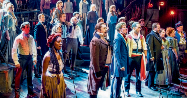 The cast of Les Miserablesstaged concert