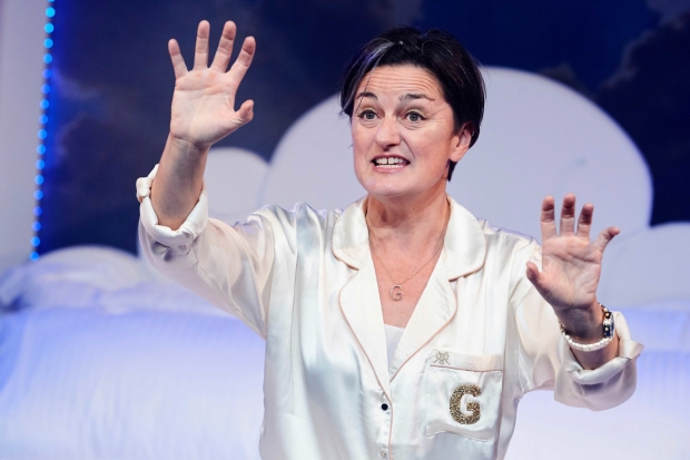 Zoe Lyons in An Act of God at the Vaults