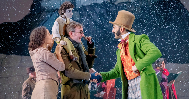 Saskia Ashdown, Ewan Donald and Taqi Nazeer in An Edinburgh Christmas Carol