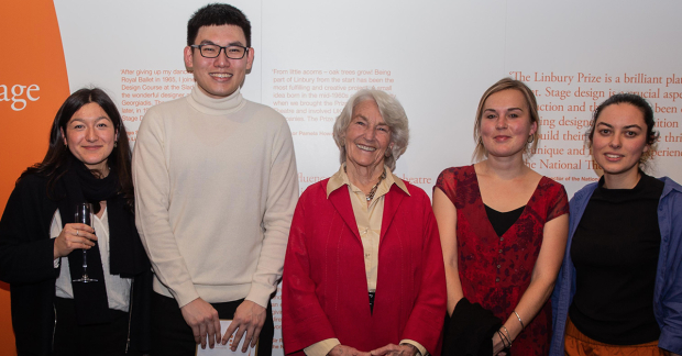 Overall winner Sami Fendall, TK Hay, prize founder Anya Sainsbury, Zoë Hurwitz and Rose Revitt