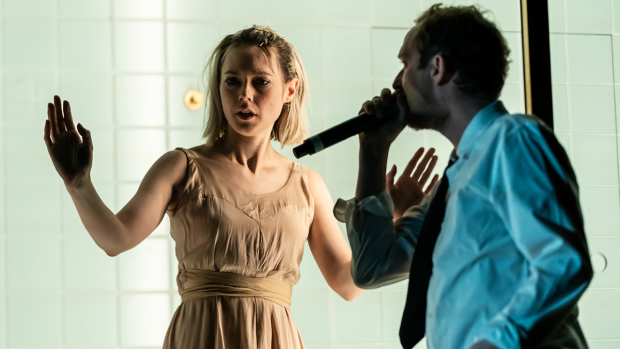 Lydia Wilson and Leo Bill in The Duchess of Malfi