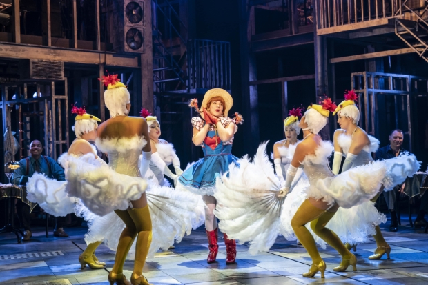 Natalie Casey and the company of Guys and Dolls