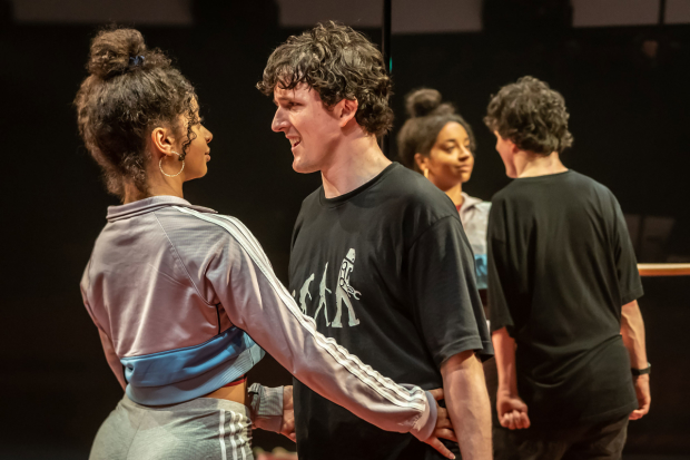 Siena Kelly and Daniel Monks in Teenage Dick at the Donmar Warehouse