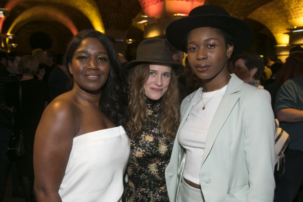  Rachel John (Mrs Neilsen), Katie Brayben (Elizabeth Laine) and Gloria Obianyo (Marianne)