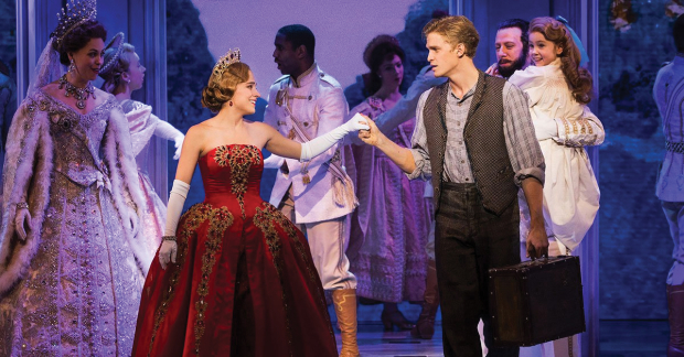 Christy Altomare and Cody Simpson in the Broadway production of Anastasia