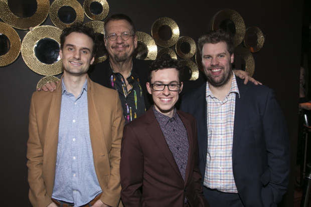 Henry Shields (Author/Sophisticato), Penn Jillette (Author), Jonathan Sayer (Author/Mickey) and Henry Lewis (Author/Mind Mangler)