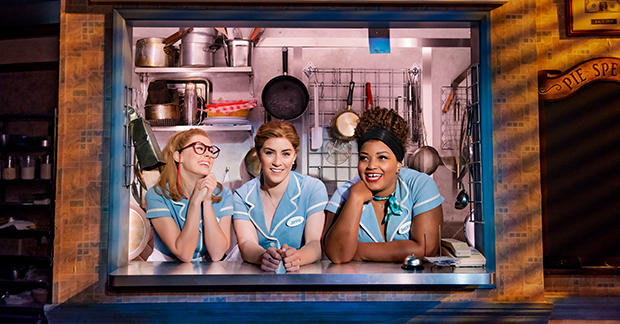 Laura Baldwin, Lucie Jones and Marisha Wallace in Waitress