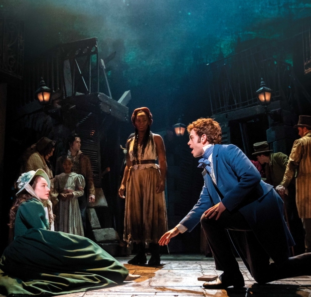  Lily Kerhoas as Cosette, Harry Apps as Marius and Shan Ako as Eponine