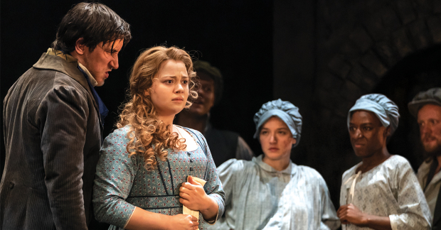 Carrie Hope Fletcher and the cast of Les Misérables