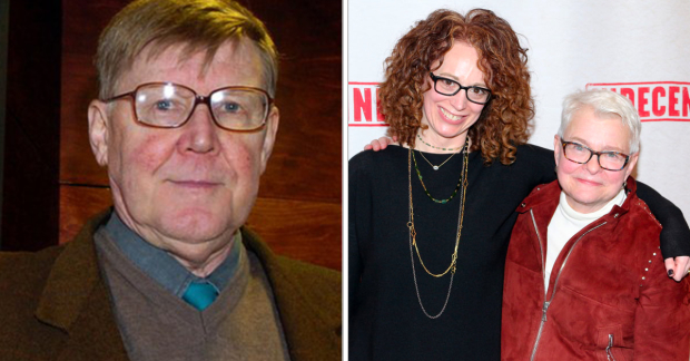 Left: Alan Bennett, right: Rebecca Taichman and Paula Vogel