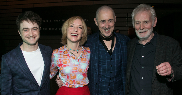 Daniel Radcliffe (Clov/A), Jane Horrocks (Nell), Alan Cumming (Hamm/B) and Karl Johnson (Nagg)