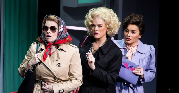 Caroline Sheen, Natalie McQueen and Amber Davies in 9 to 5 the Musical