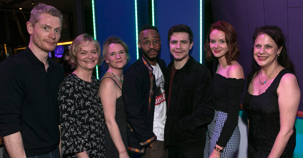 Al Blyth (author), Sarah Woodward (Hannah), Lucy Black (Denise), Enyi Okoronkwo (Zef), Oliver Johnstone (Neil), Rona Morison (Cora) and Roxana Silbert (director)