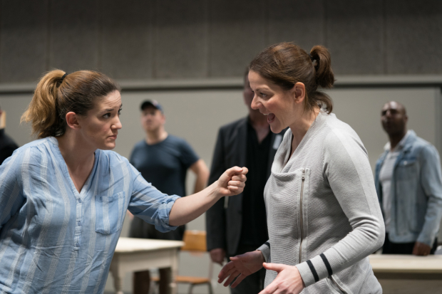 Emma Salvo and Mary Doherty in Come From Away