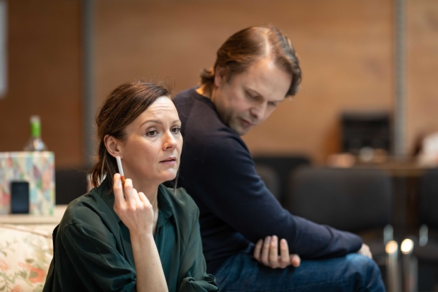 Rachael Stirling and Nicholas Burns 