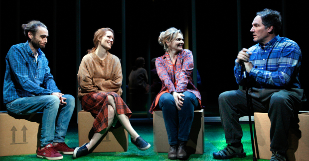 Jack Laskey, Clare Foster, Sharon Small and Corey Johnson in The Realistic Joneses