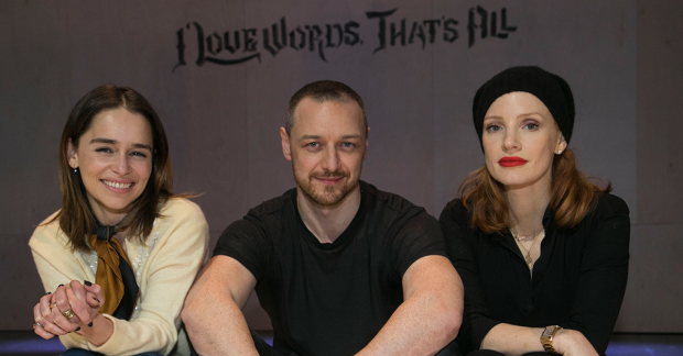 Emilia Clarke, James McAvoy and Jessica Chastain