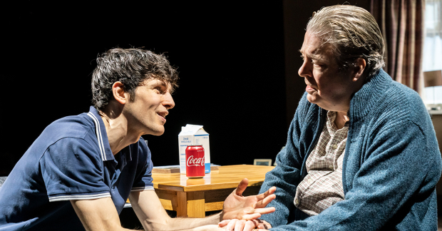 Colin Morgan and Roger Allam in A Number