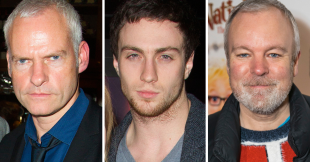 Martin McDonagh, Aaron Taylor-Johnson and Steve Pemberton