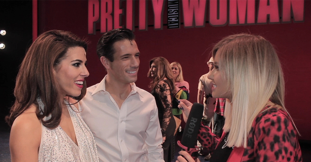 Aimie Atkinson and Danny Mac speak to Amy Hart at the West End opening of Pretty Woman