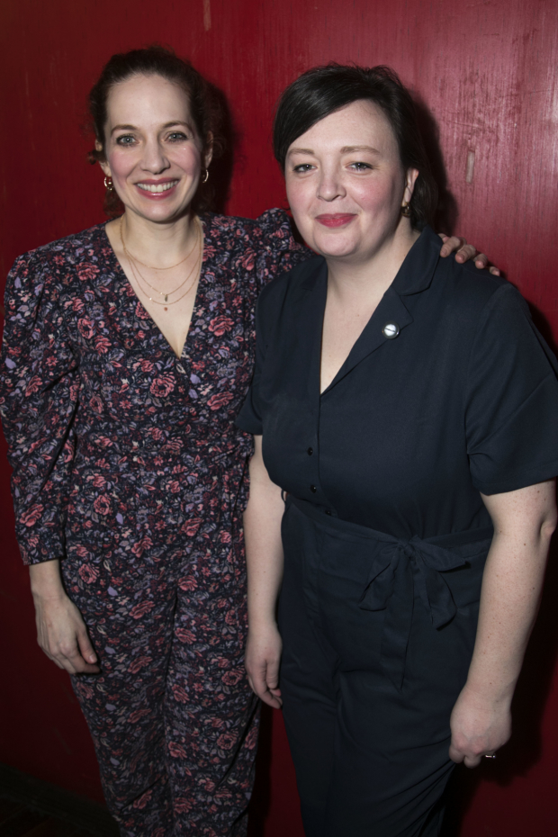 Katherine Parkinson (Viv) and EV Crowe (author)