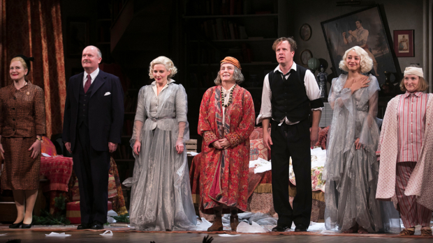 The cast during the curtain call 