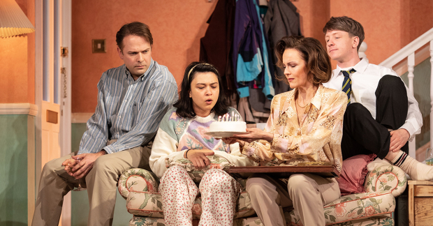 Nicholas Burns, Isabella Laughland, Rachael Stirling and Mike Noble in Love, Love, Love