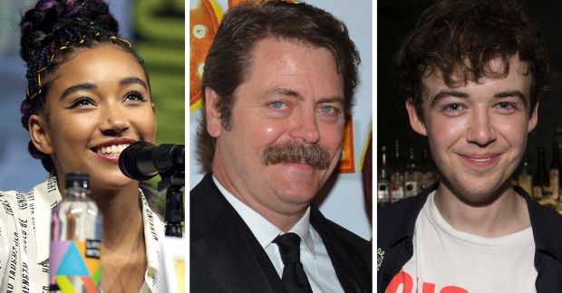 Amandla Stenberg, Nick Offerman and Alex Lawther