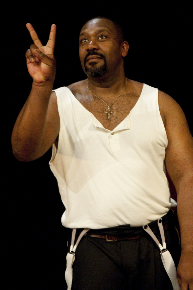 Lenny Henry (Othello) during the curtain call for Othello 